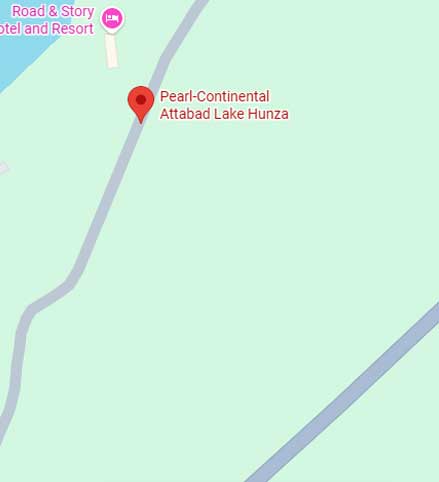 Pearl-Continental Attabad Lake location map