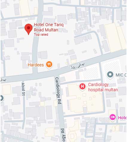 Hotel One Tariq Road Multan location map