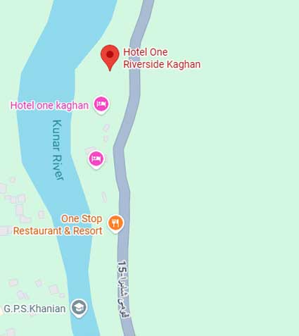 Hotel One Riverside Kaghan location map