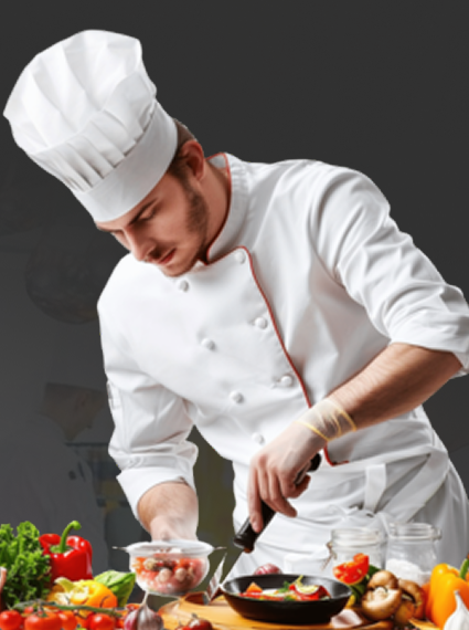 Chef preparing food