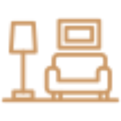 Separate living and dining area