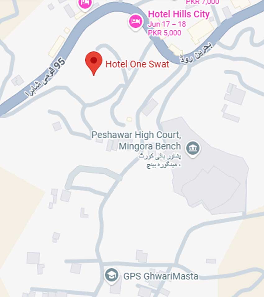 Hotel One Swat location map