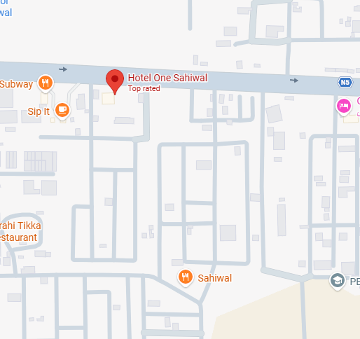 Hotel One Sahiwal location map