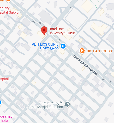 Hotel One University Sukkur location map